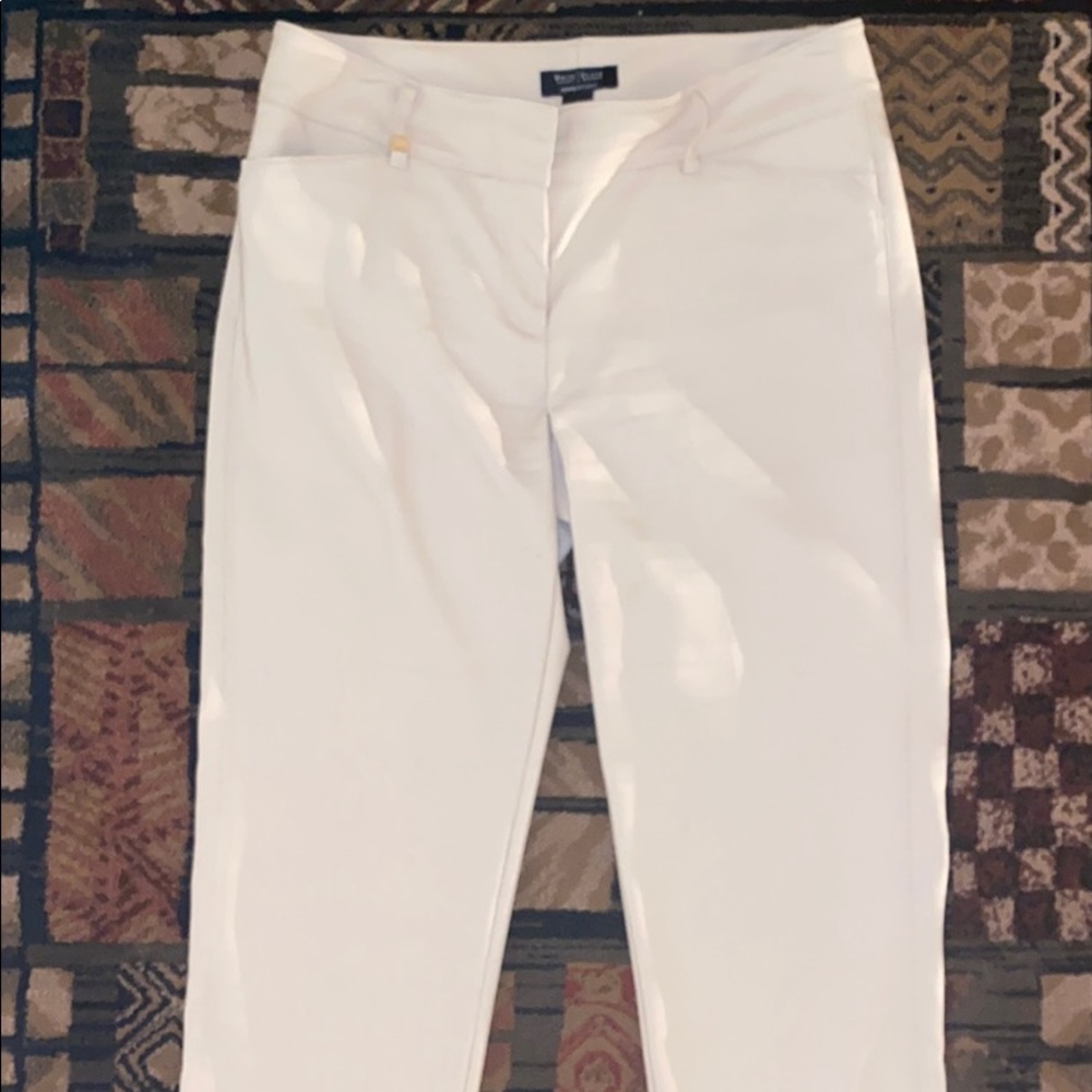 Tan White House Black Market tailored work pants!